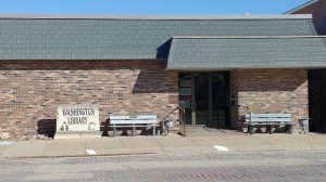 Washington Public Library new benches and new roof