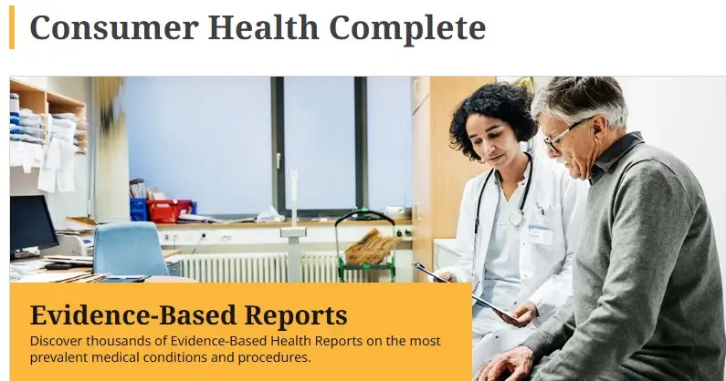 Consumer Health Compete Resources from the state library