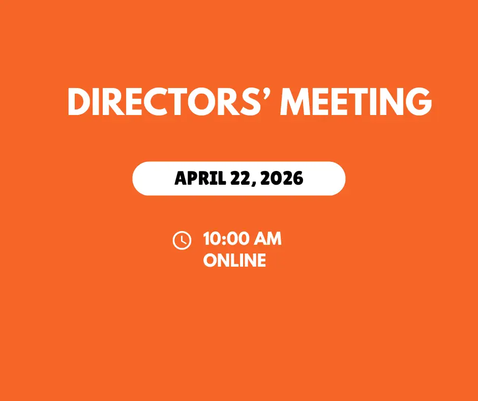 April 22 Directors' Meeting