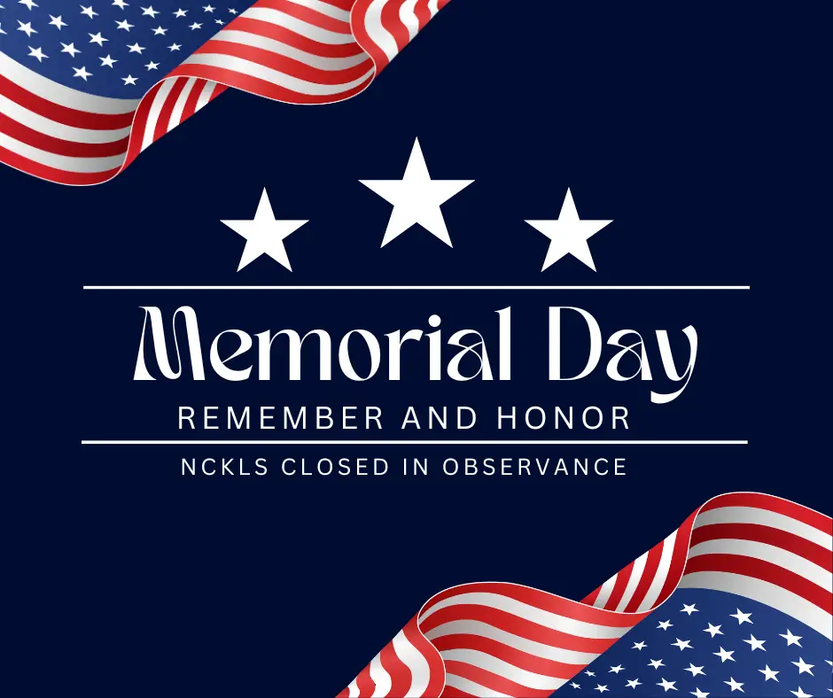 Closed – Memorial Day