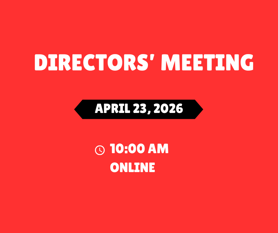 April Directors' Meeting online