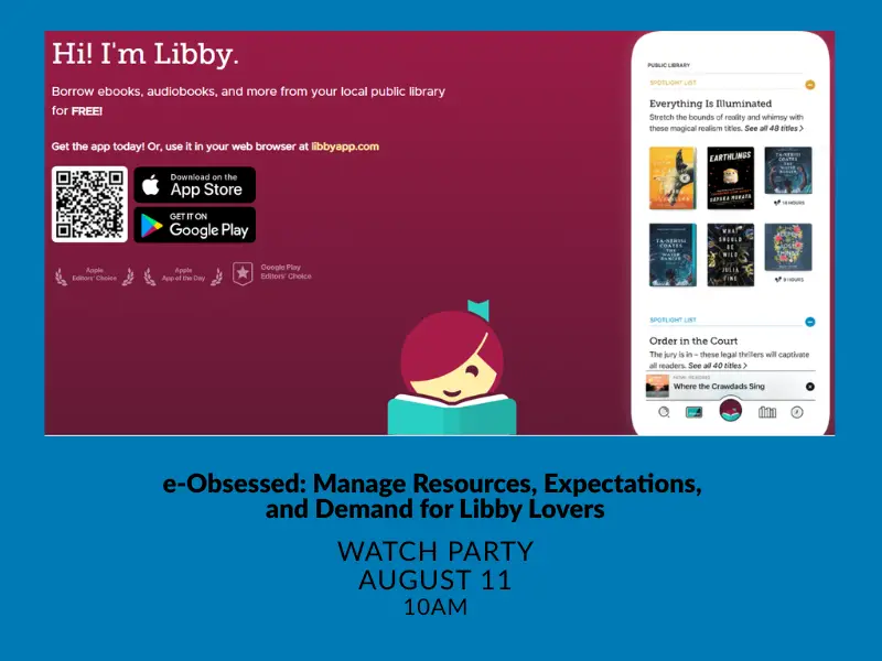 Watch Party, August 11, 10am, Libby